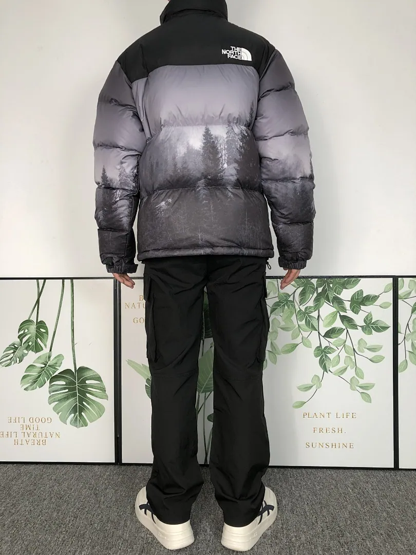 The North Face Black White Gradient Puffer