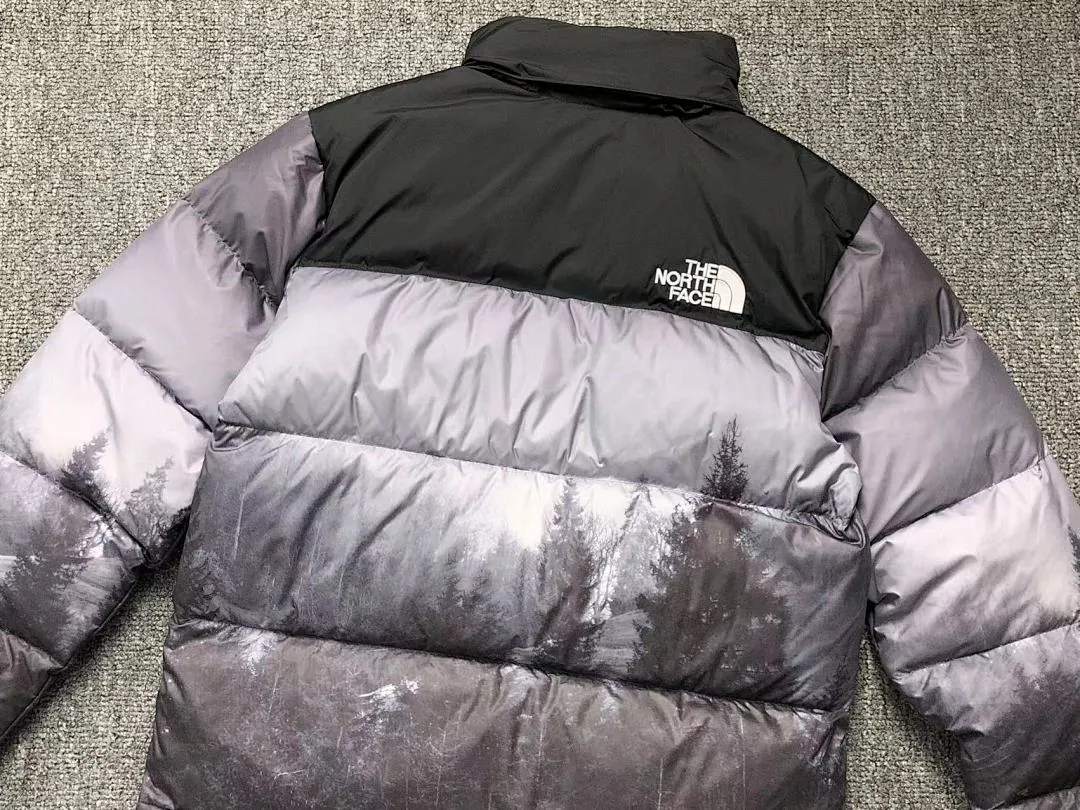 The North Face Black White Gradient Puffer