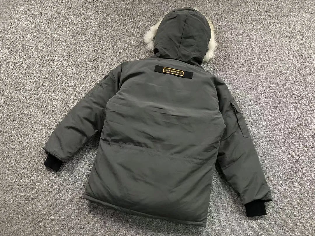 Canada Goose Pink Blue Fur Hood Long Puffer