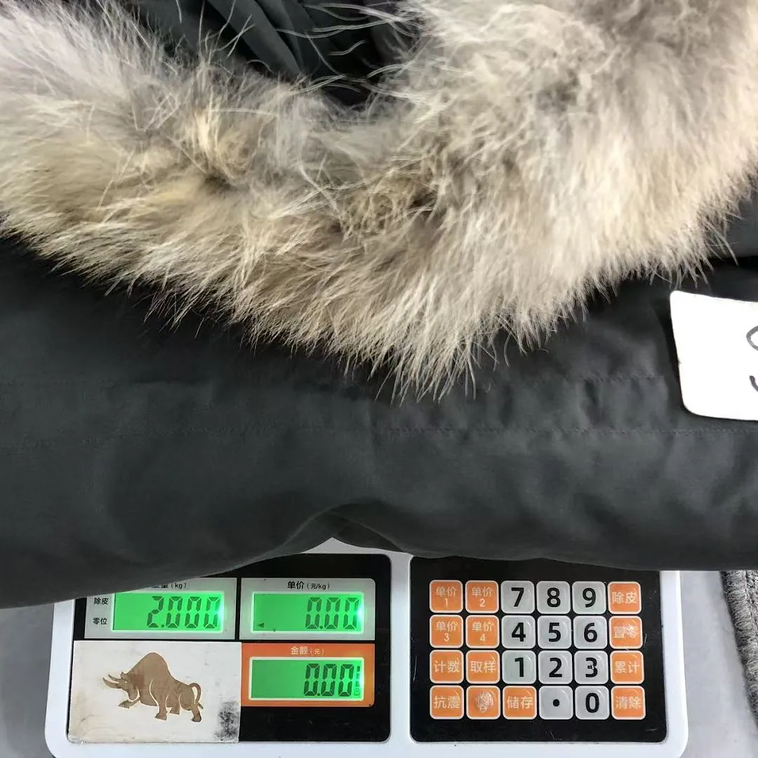 Canada Goose Pink Blue Fur Hood Long Puffer