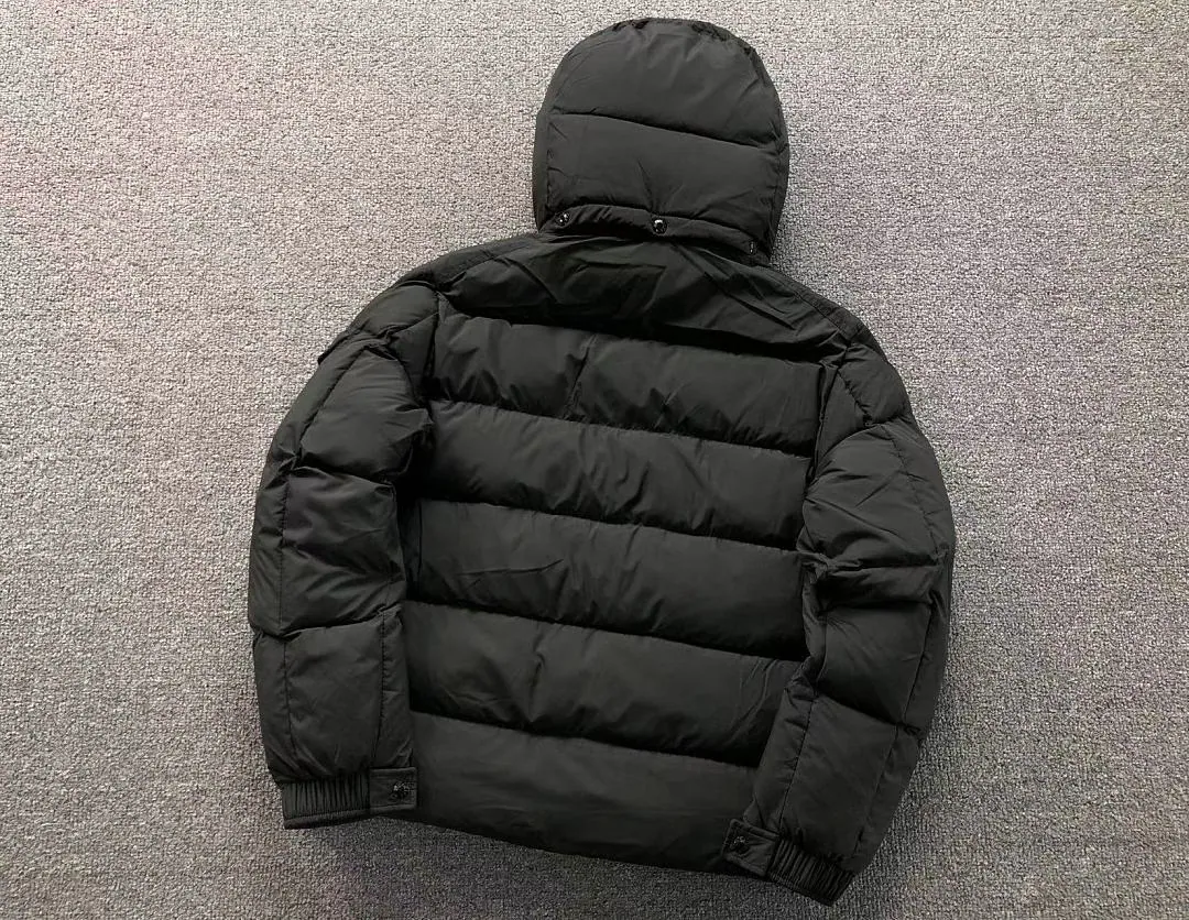 Moncler White & Black Cropped Puffer