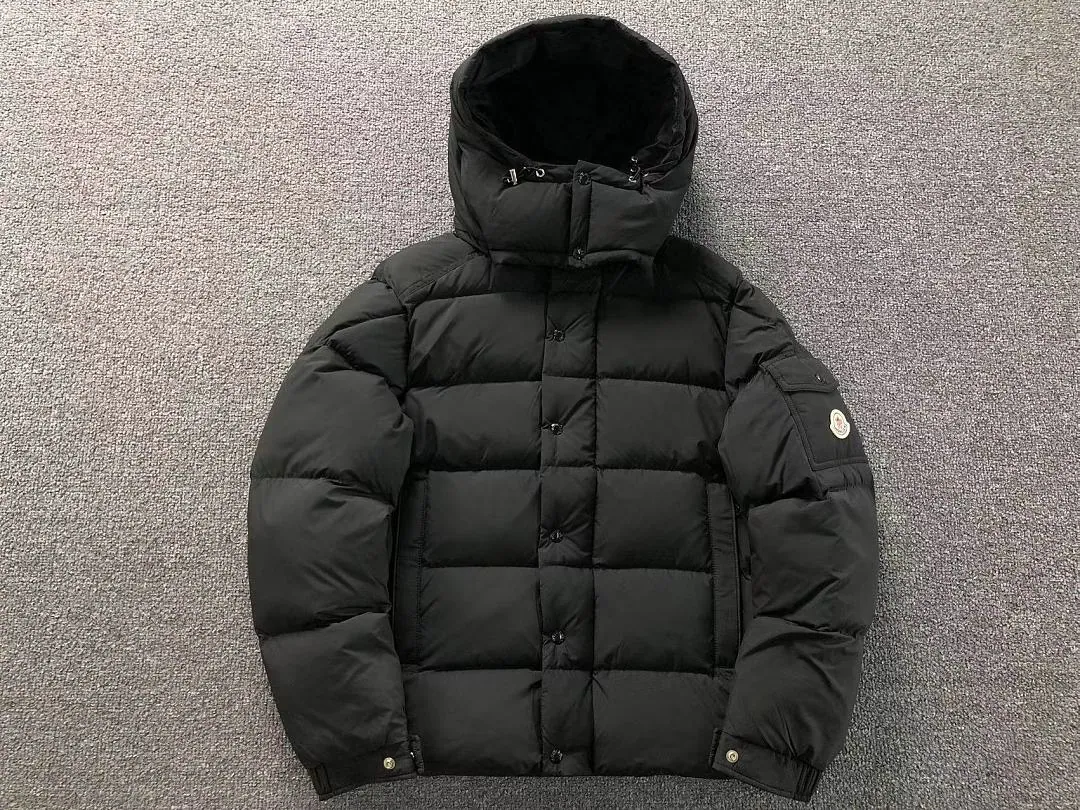 Moncler White & Black Cropped Puffer