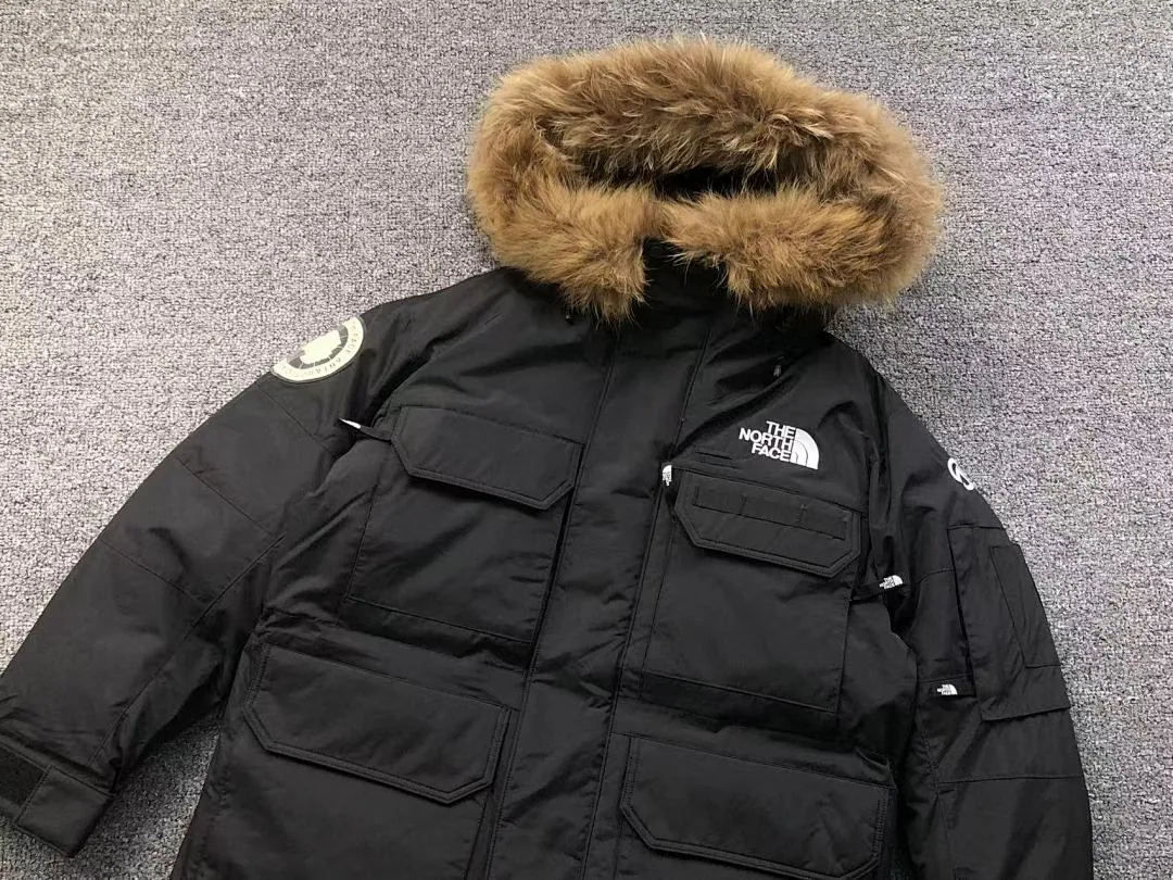 The North Face Black Fur Hood Nuptse