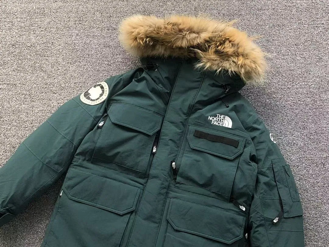 The North Face Black Fur Hood Nuptse