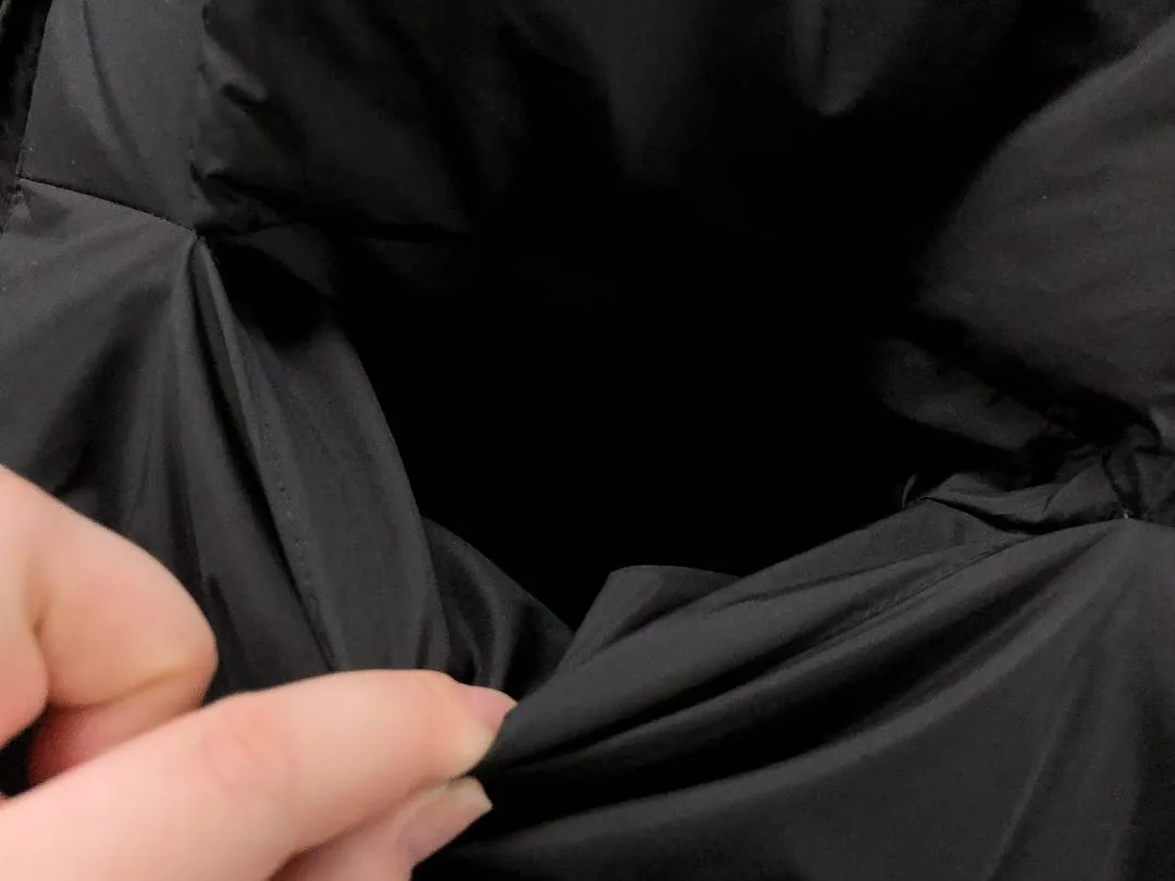 Moncler Black Matte Long Down Coat
