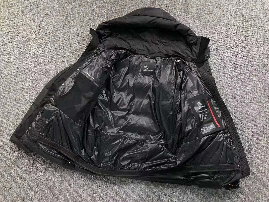 Moncler Black Shiny Down Vest