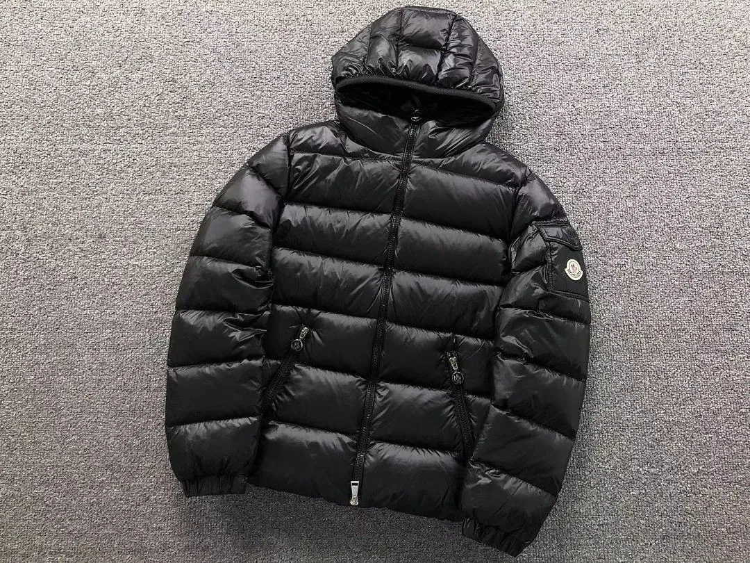 Moncler Black Matte Hooded Puffer C