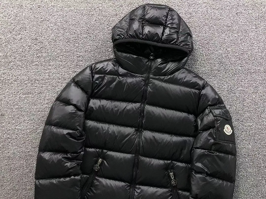 Moncler Black Matte Hooded Puffer C