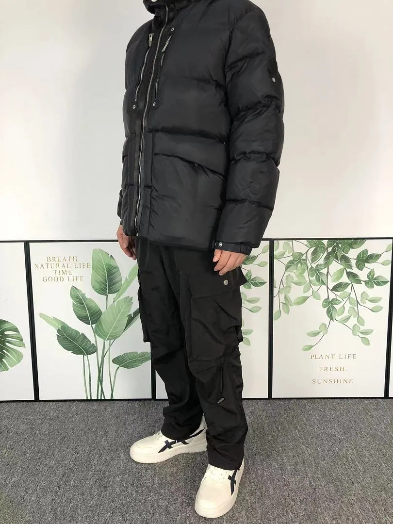 Moncler Black Longline Puffer F