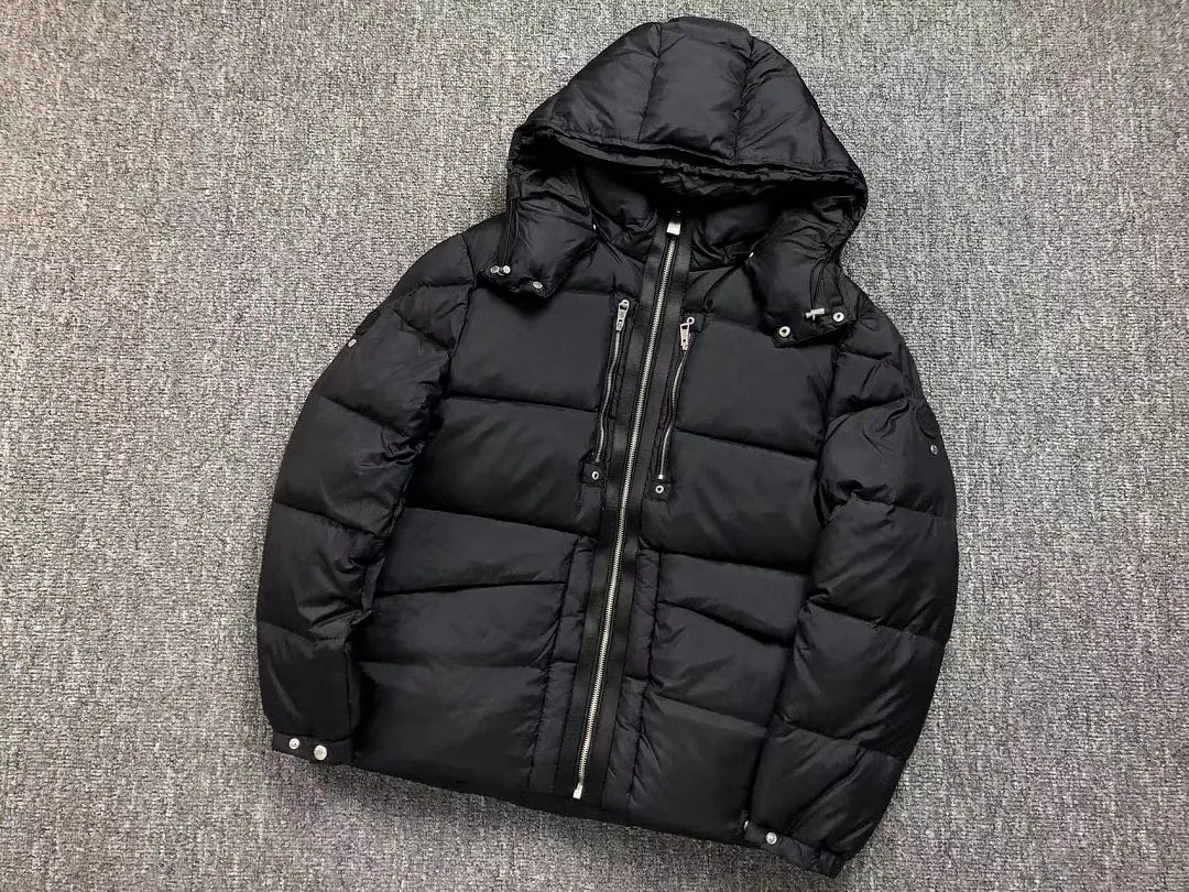 Moncler Black Longline Puffer F