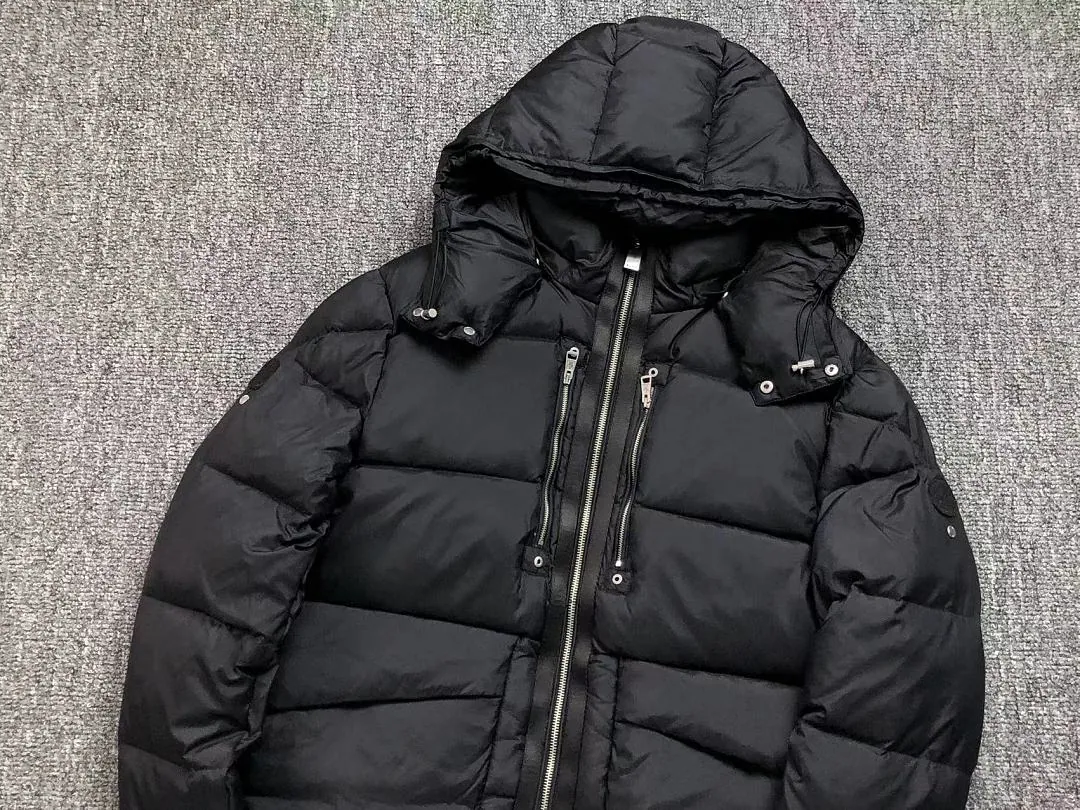 Moncler Black Longline Puffer F