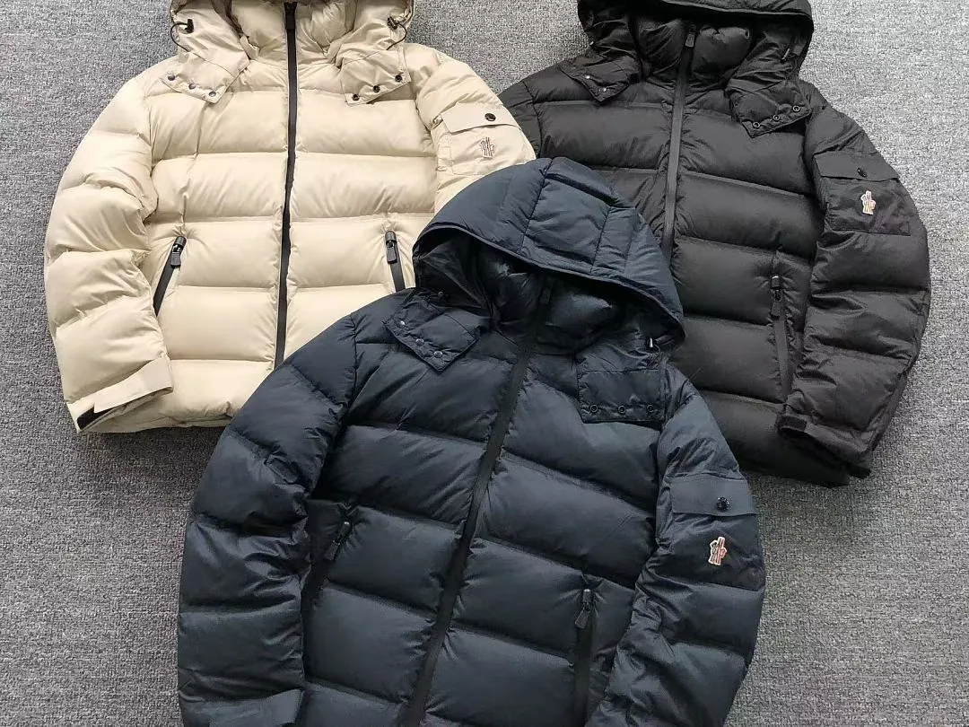 Moncler Navy Glossy Puffer Jacket