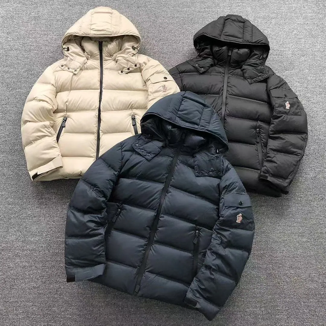 Moncler Navy Glossy Puffer Jacket