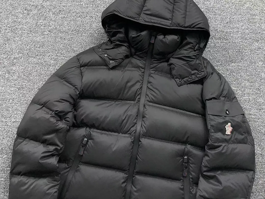 Moncler Navy Glossy Puffer Jacket