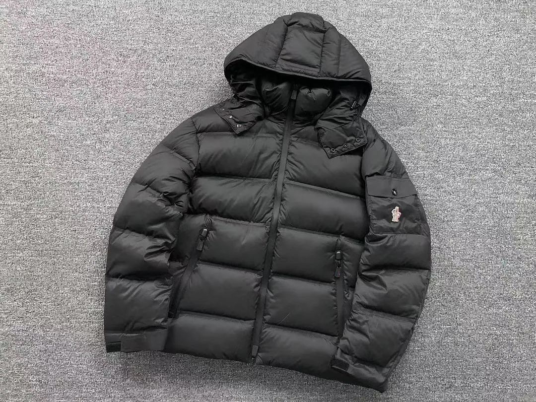 Moncler Navy Glossy Puffer Jacket