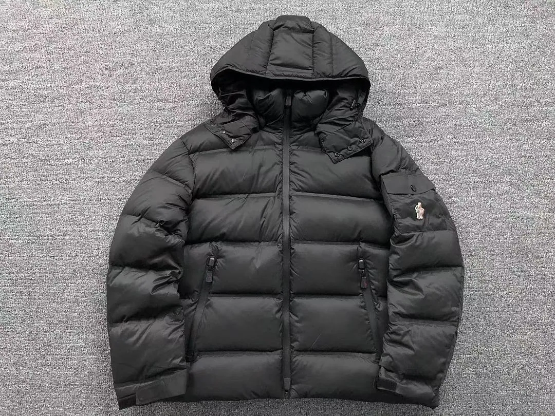 Moncler Navy Glossy Puffer Jacket