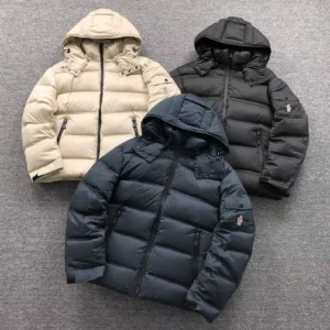 Moncler Navy Glossy Puffer Jacket