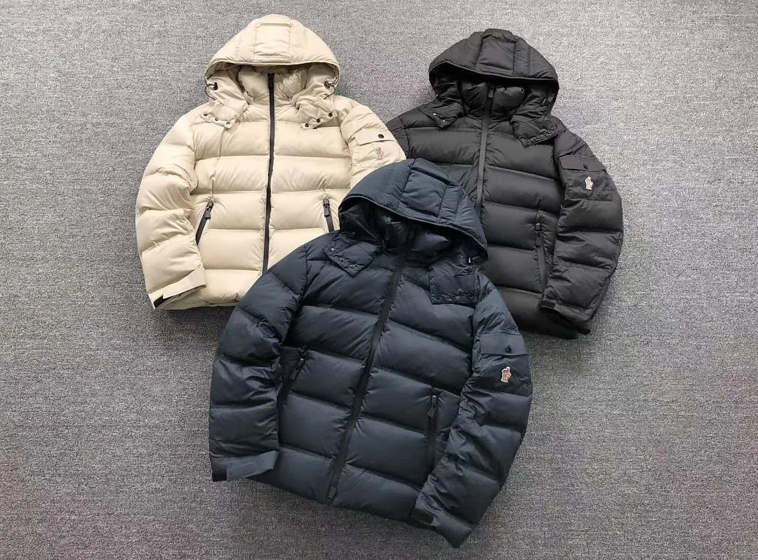 Moncler Navy Glossy Puffer Jacket