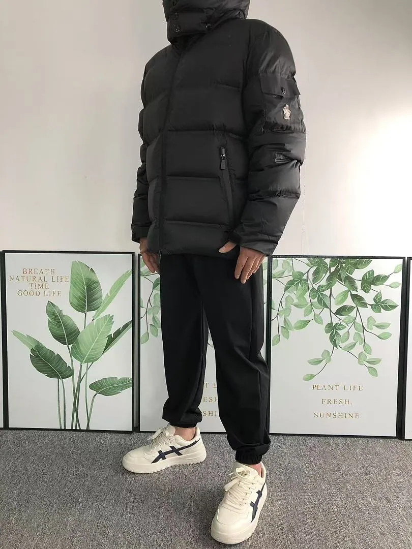Moncler Navy Glossy Puffer Jacket