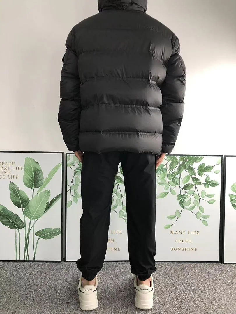 Moncler Navy Glossy Puffer Jacket