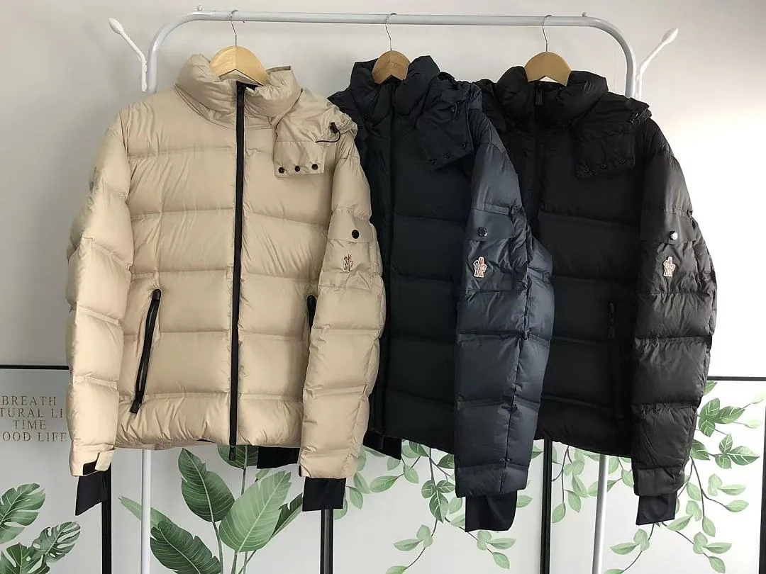 Moncler Navy Glossy Puffer Jacket