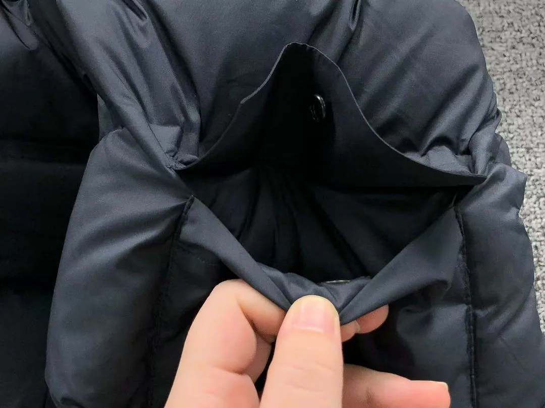 Moncler Navy Glossy Puffer Jacket