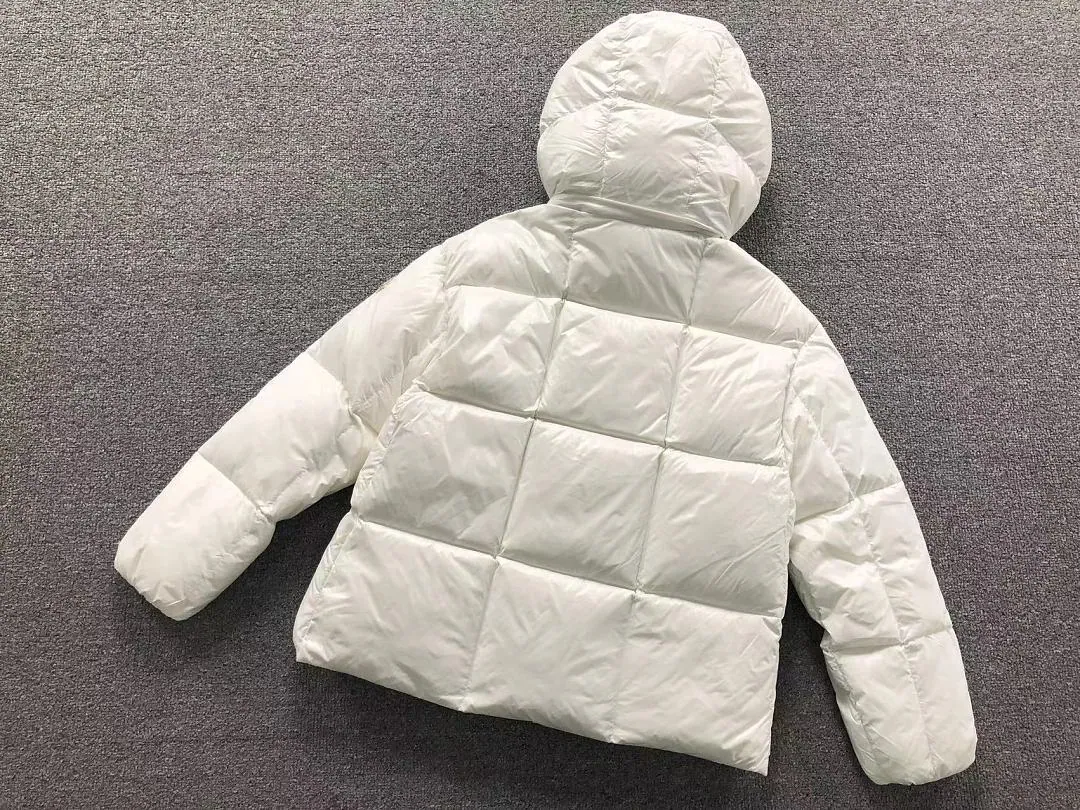 Moncler White Fur Hood Puffer