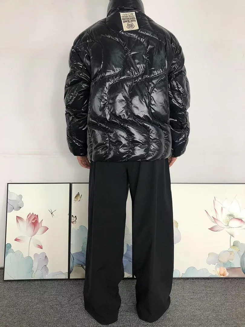 Moncler Black Glossy Puffer Jacket C
