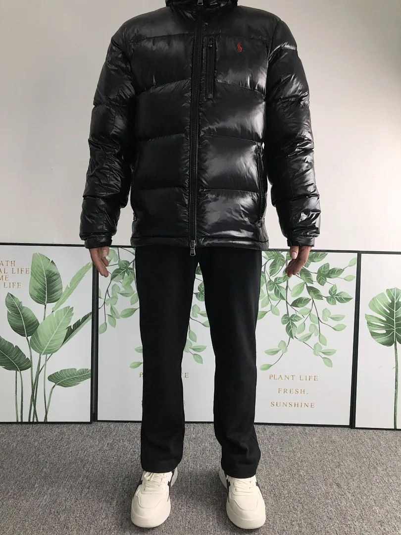 Ralph Lauren Black Glossy Puffer