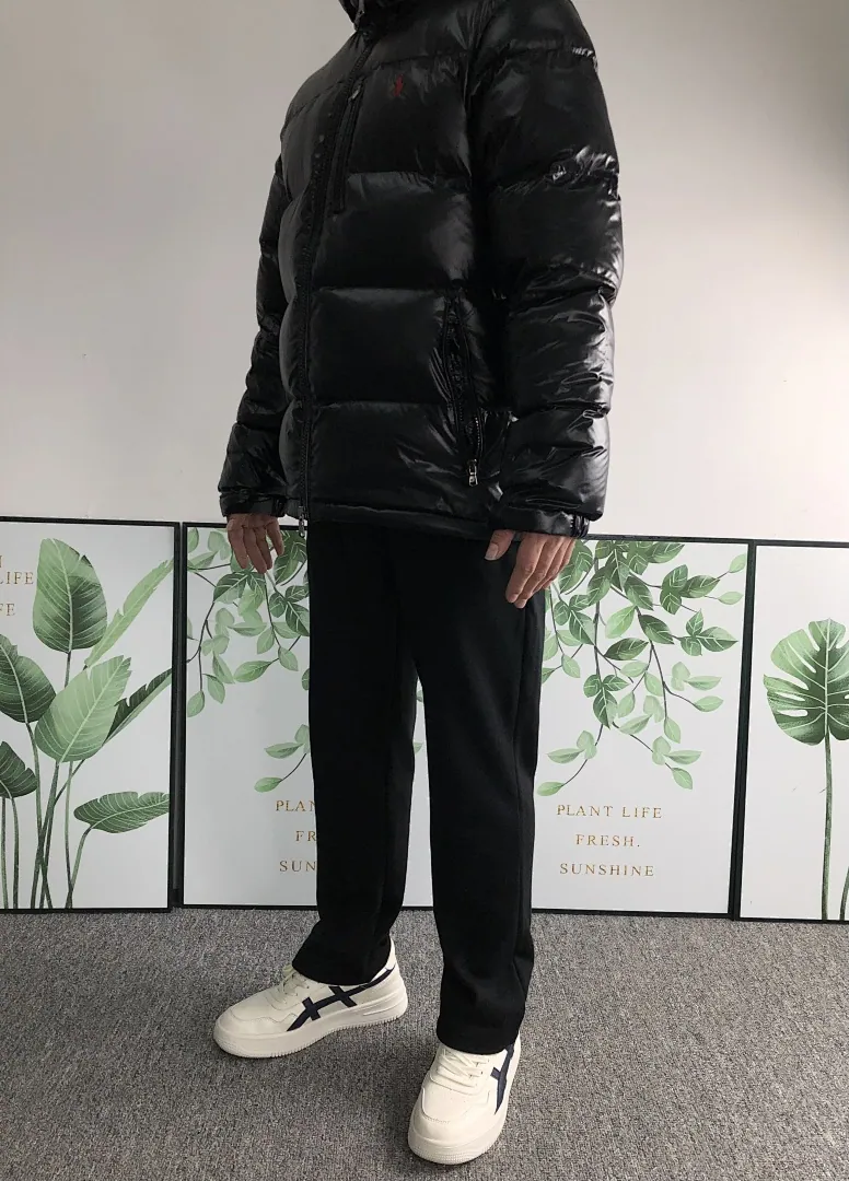 Ralph Lauren Black Glossy Puffer
