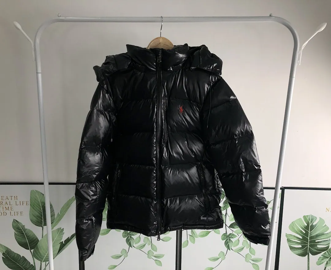 Ralph Lauren Black Glossy Puffer