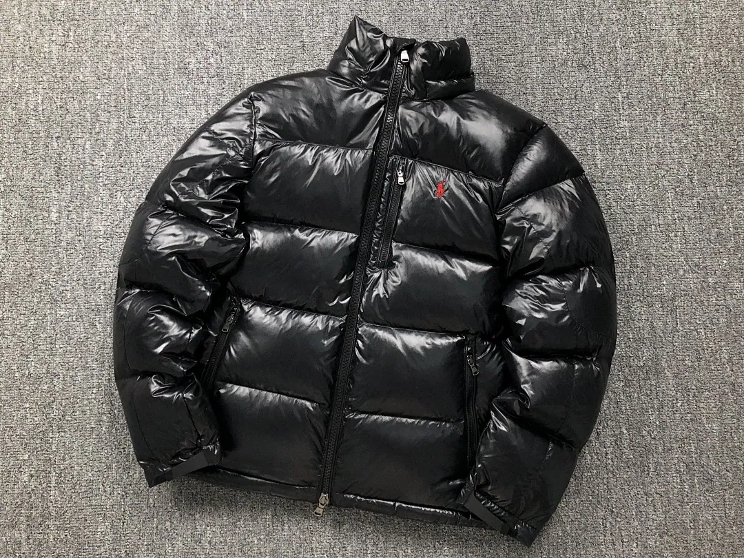 Ralph Lauren Black Glossy Puffer