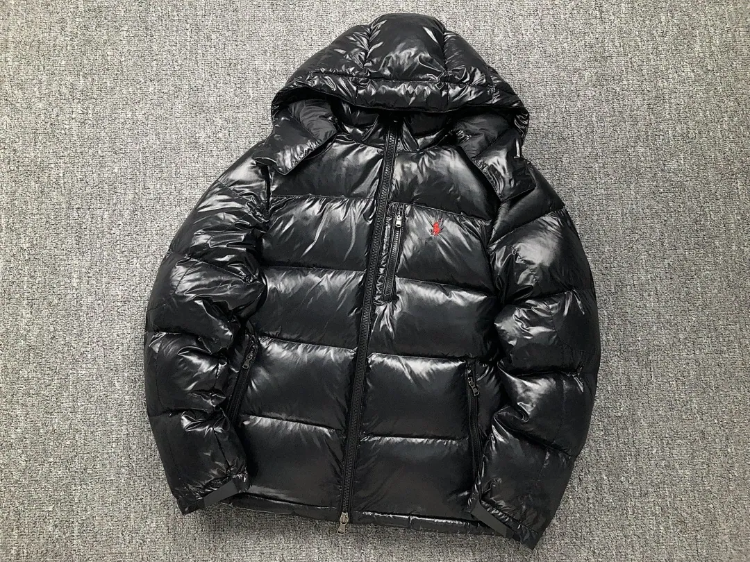 Ralph Lauren Black Glossy Puffer