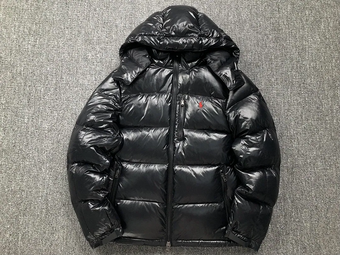 Ralph Lauren Black Glossy Puffer