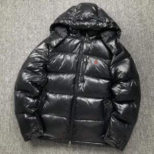 Ralph Lauren Black Glossy Puffer