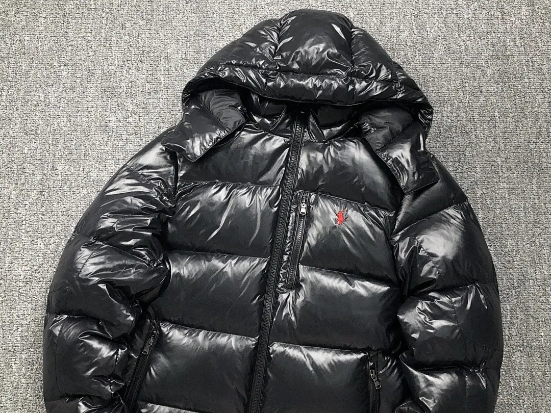 Ralph Lauren Black Glossy Puffer