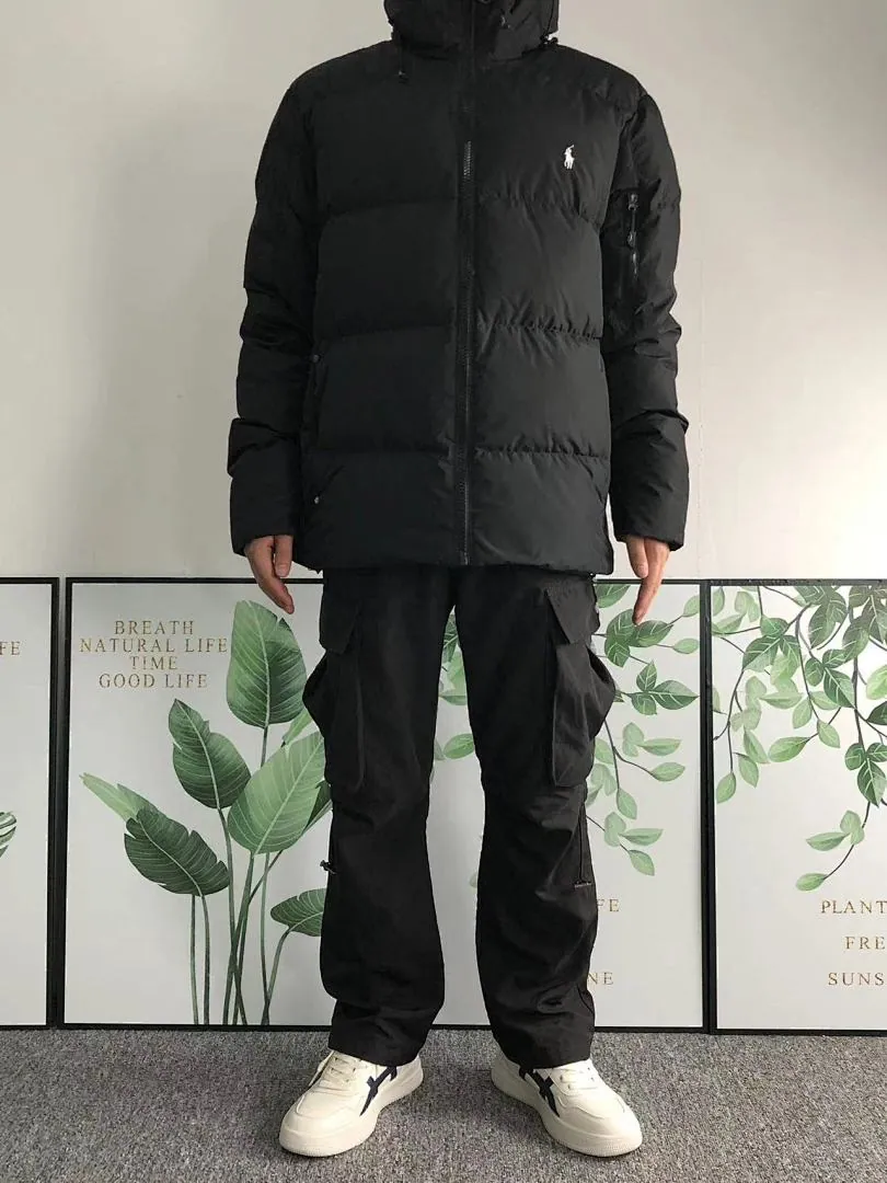 Ralph Lauren Olive Green Longline Puffer
