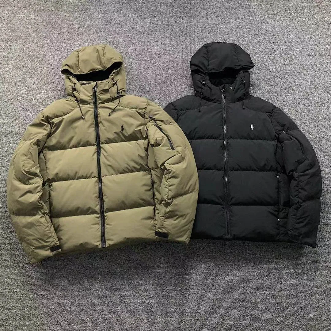 Ralph Lauren Olive Green Longline Puffer
