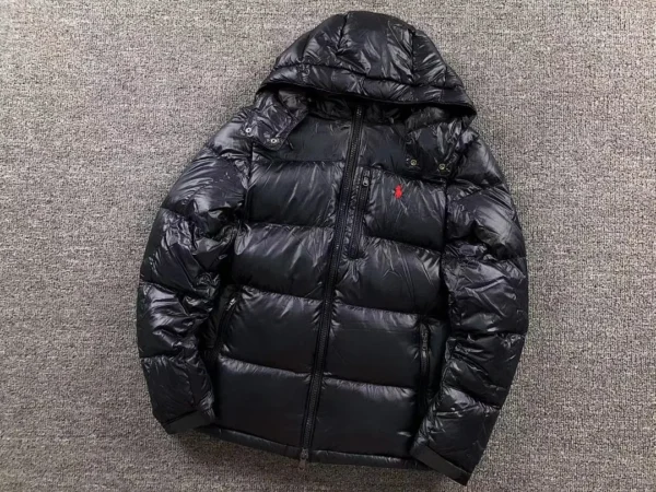 Ralph Lauren Black Glossy Packable Puffer C - view 4
