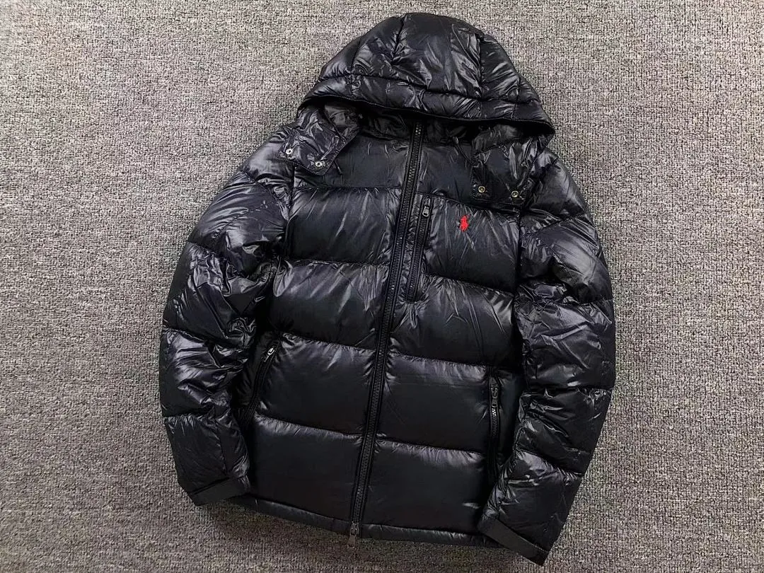 Ralph Lauren Black Glossy Packable Puffer C - Image 5