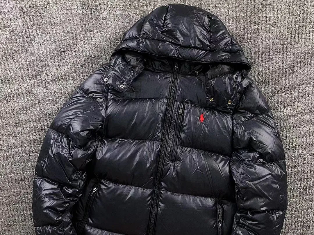 Ralph Lauren Black Glossy Packable Puffer C - Image 8