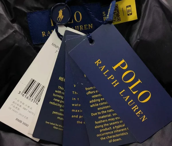 Ralph Lauren Black Glossy Packable Puffer C - view 9