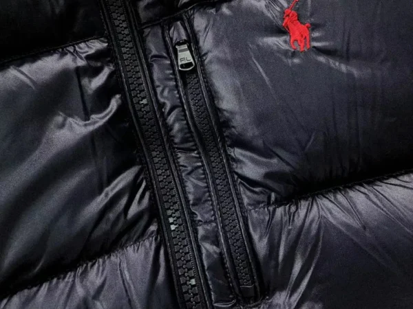 Ralph Lauren Black Glossy Packable Puffer C - view 12