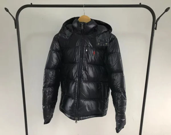 Ralph Lauren Black Glossy Packable Puffer C - view 1