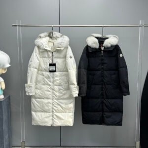 Moncler long quilted puffer coat for women